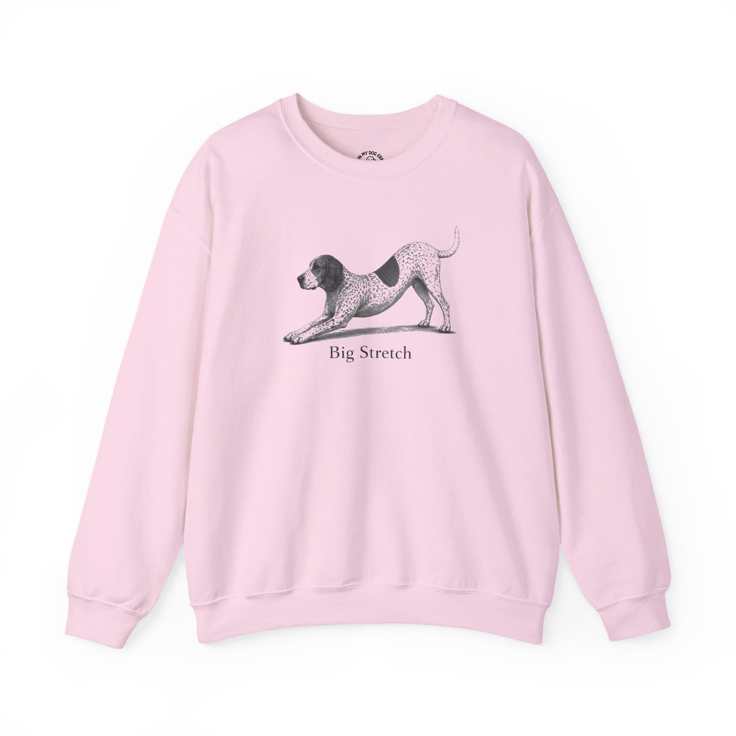 Big Stretch American English Coonhound Sweatshirt (Red Tick Coonhound)