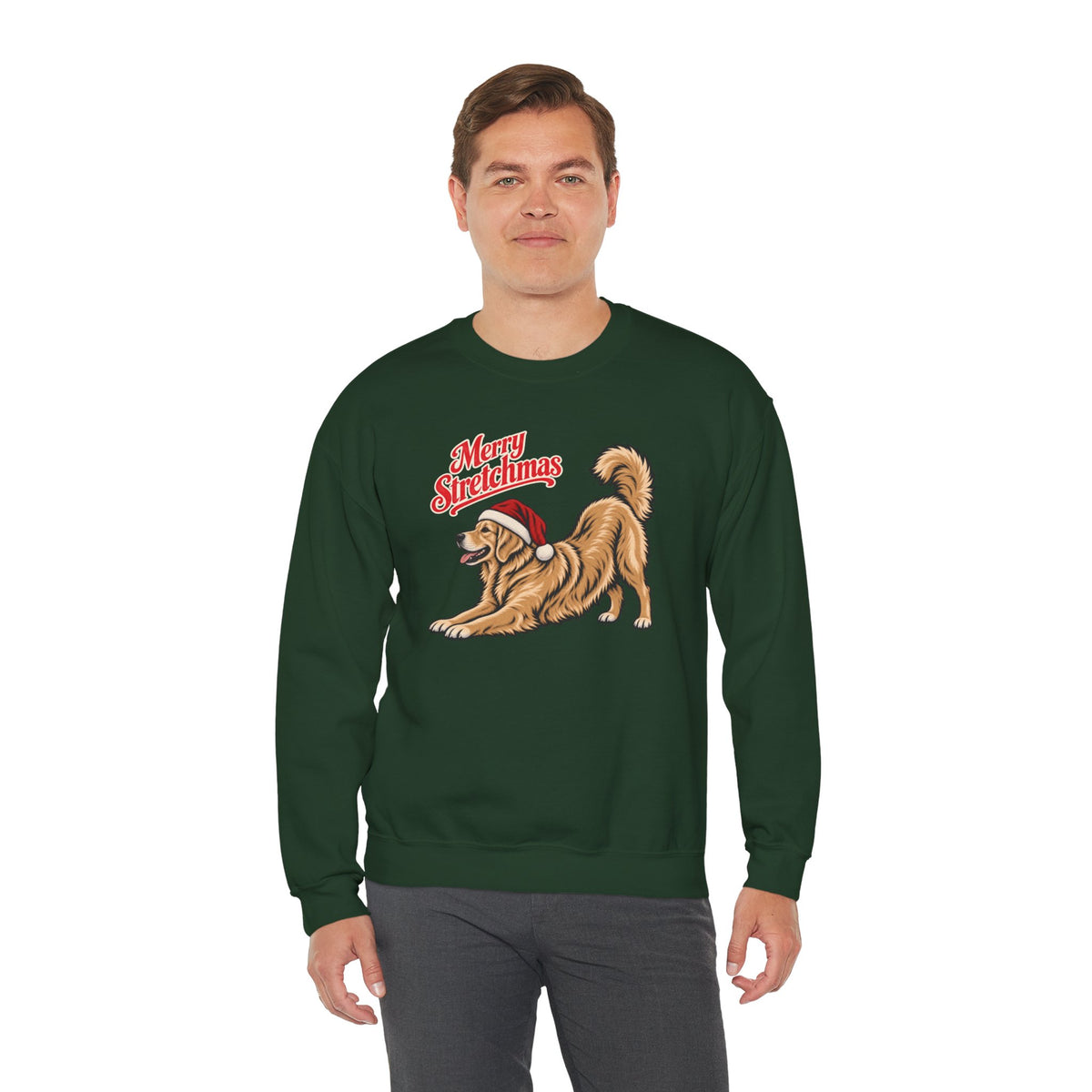 Golden Retriever Christmas Sweatshirt | Merry Stretchmas