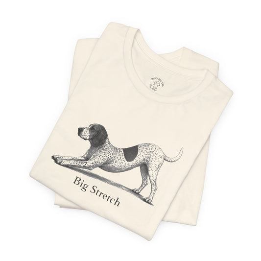 Big Stretch American English Coonhound T-Shirt (Red Tick Coonhound)