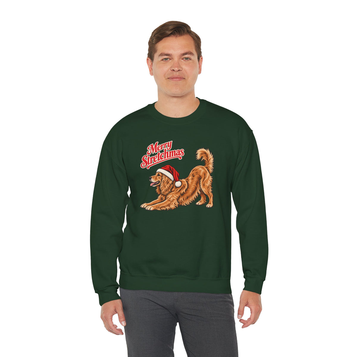 English Cocker Spaniel Christmas Sweatshirt | Merry Stretchmas