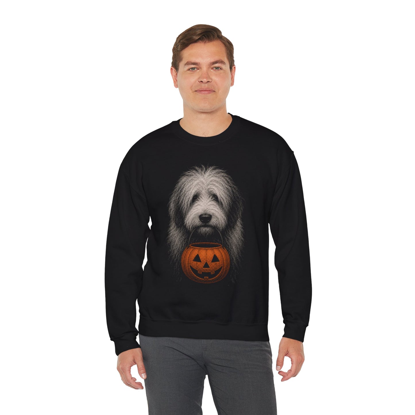 Old English Sheepdog Halloween Sweatshirt – Boop or Treat