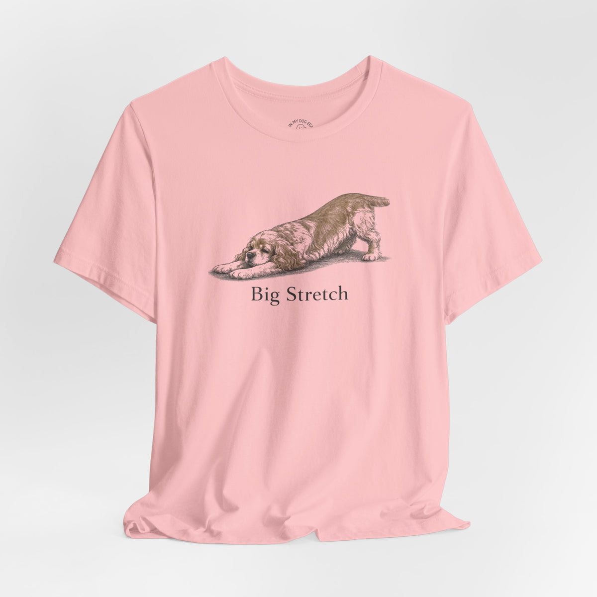 Big Stretch American Cocker Spaniel T-Shirt (Docked Tail)