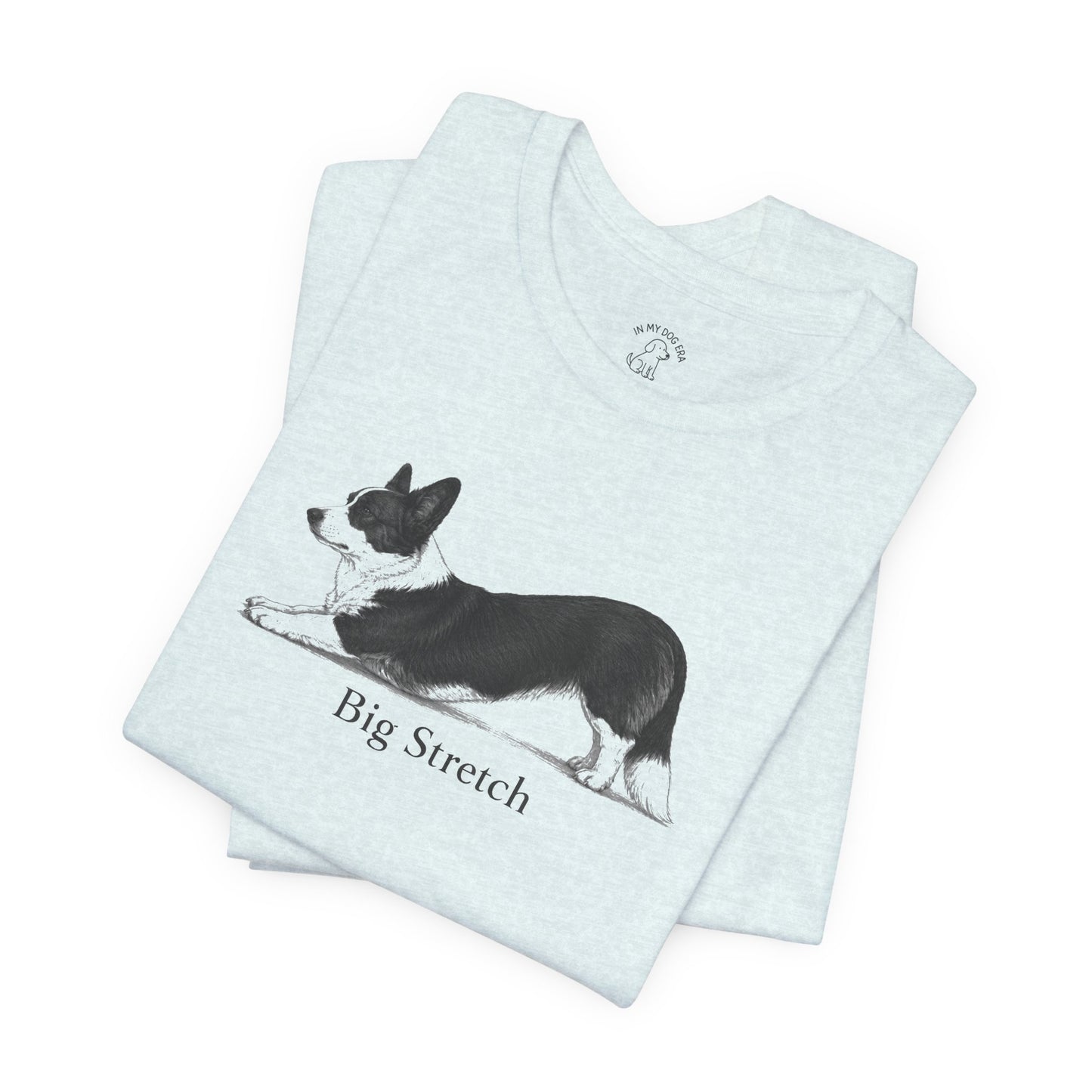 Big Stretch Corgi T-Shirt (Cardigan Welsh Corgi)