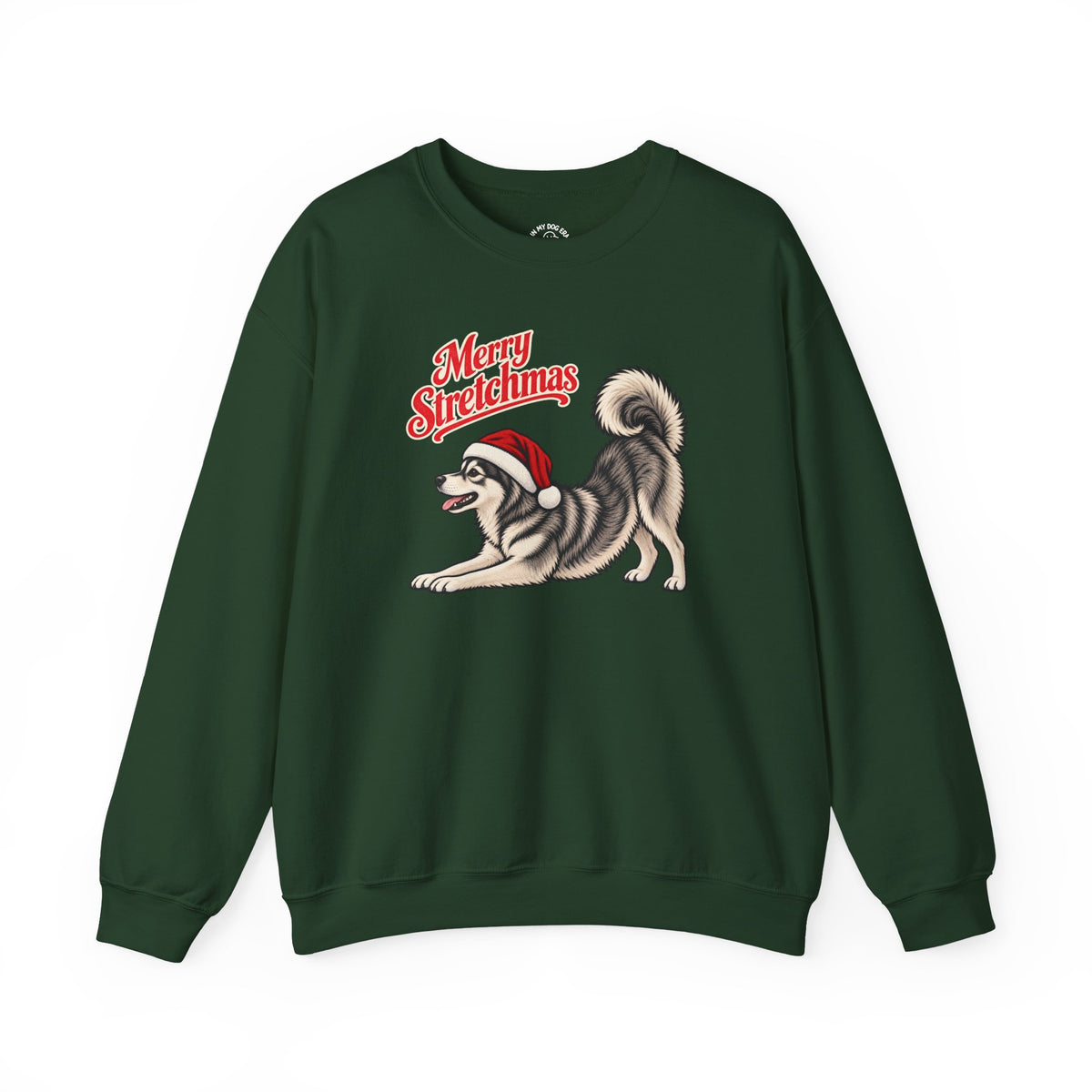 Alaskan Klee Kai Christmas Sweatshirt | Merry Stretchmas