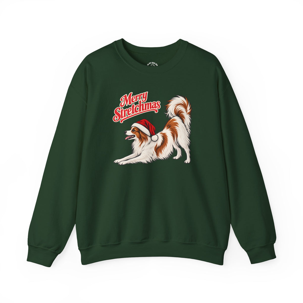 Papillon Christmas Sweatshirt | Merry Stretchmas