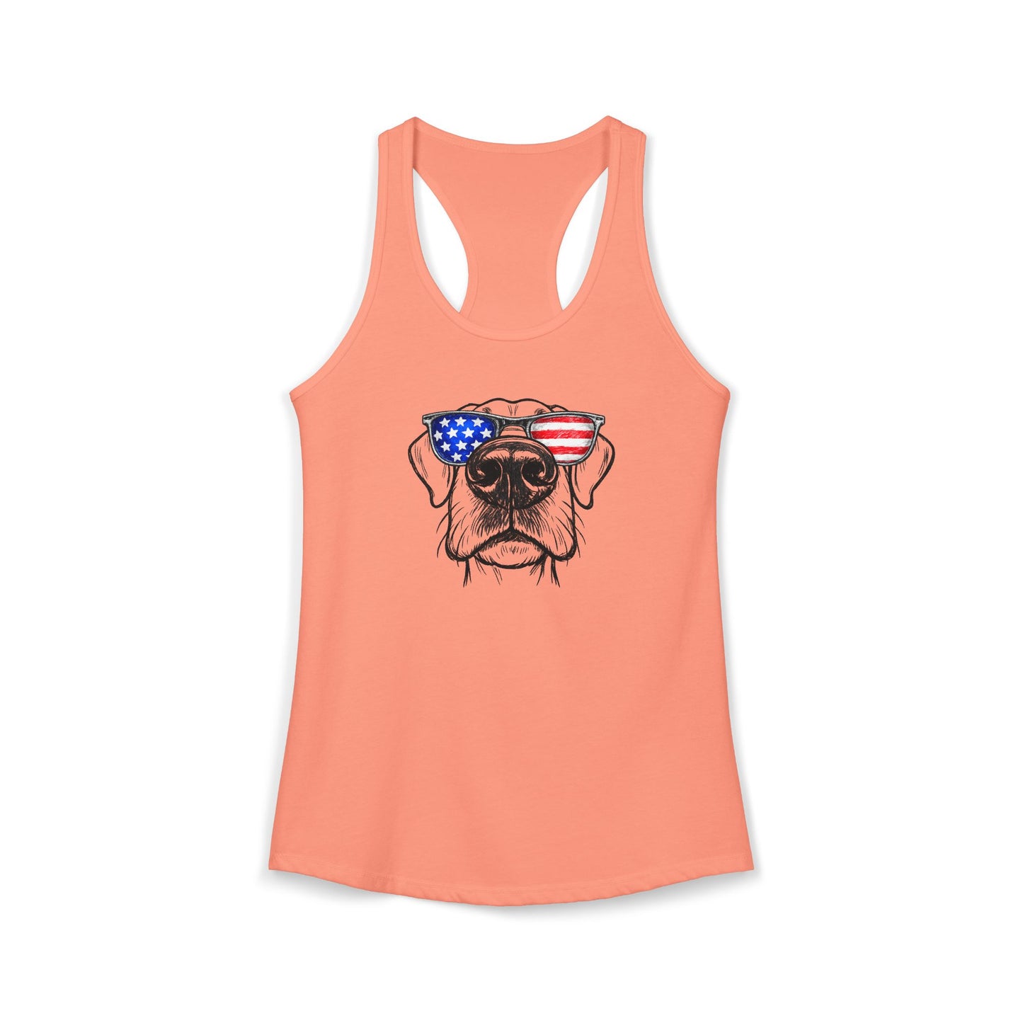 Red, White & BOOP Great Dane - Women's Racerback Tanktop