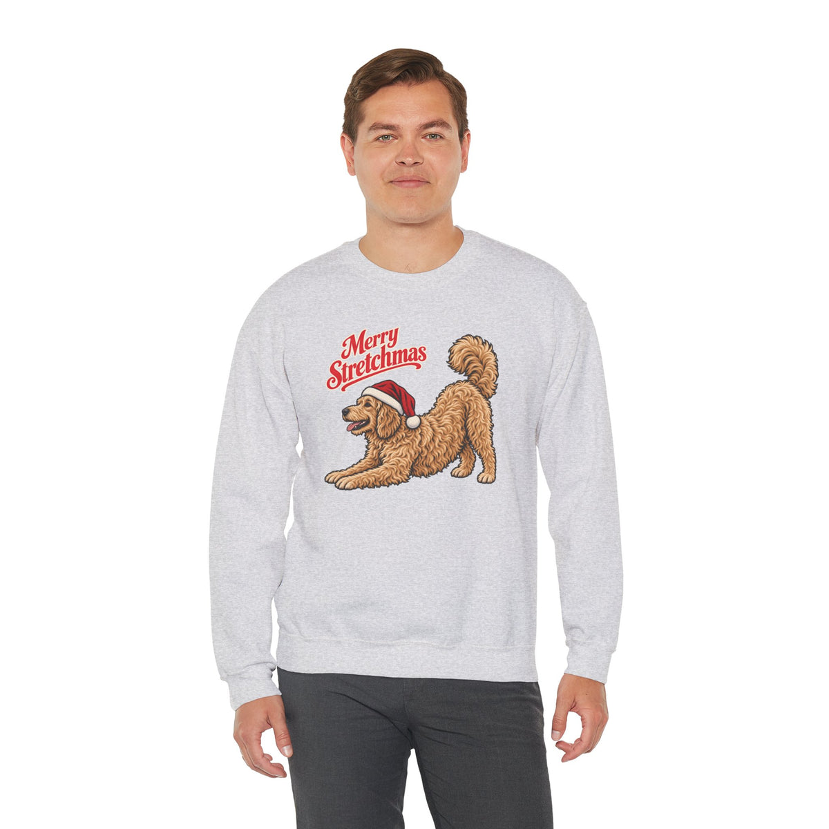 Goldendoodle Christmas Sweatshirt | Merry Stretchmas