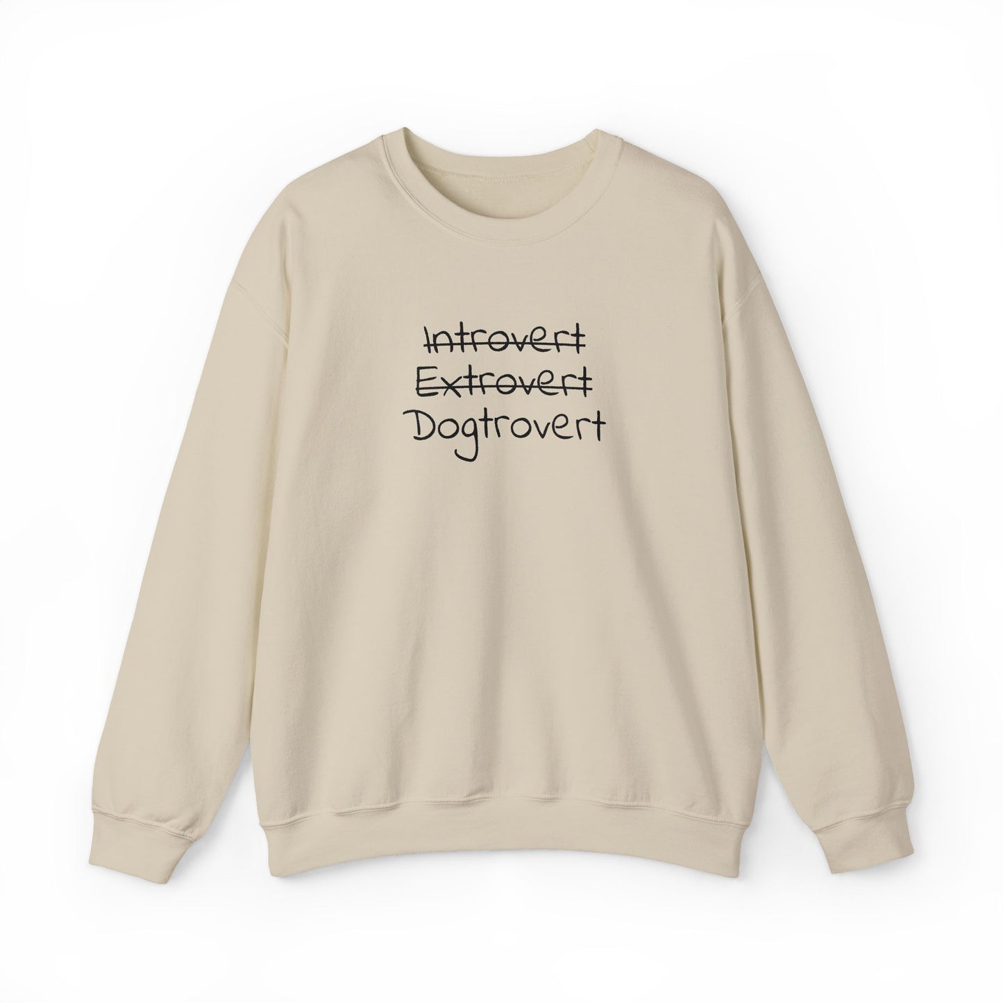 Dogtrovert Sweatshirt – Introvert Extrovert Dog Lover Shirt