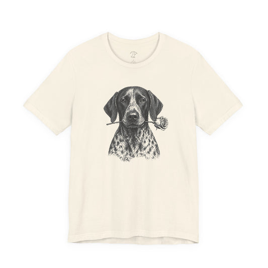 German Shorthaired Pointer GSP Rose Collection T-Shirt
