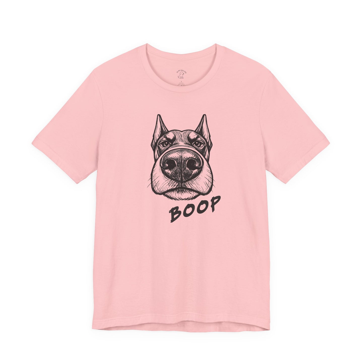 BOOP Classic - Doberman - Unisex T-Shirt (Cropped Ears)