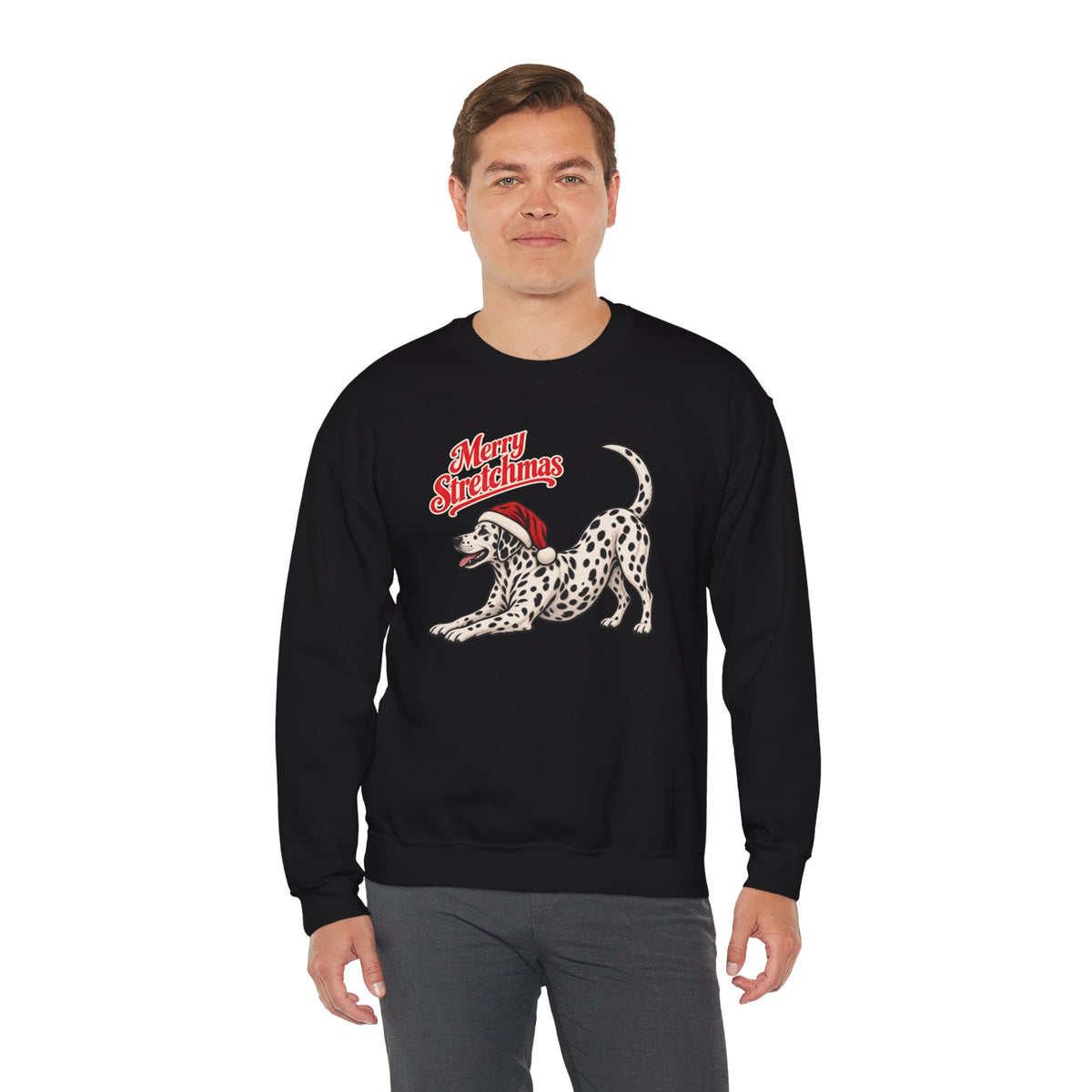 Dalmatian Christmas Sweatshirt | Merry Stretchmas