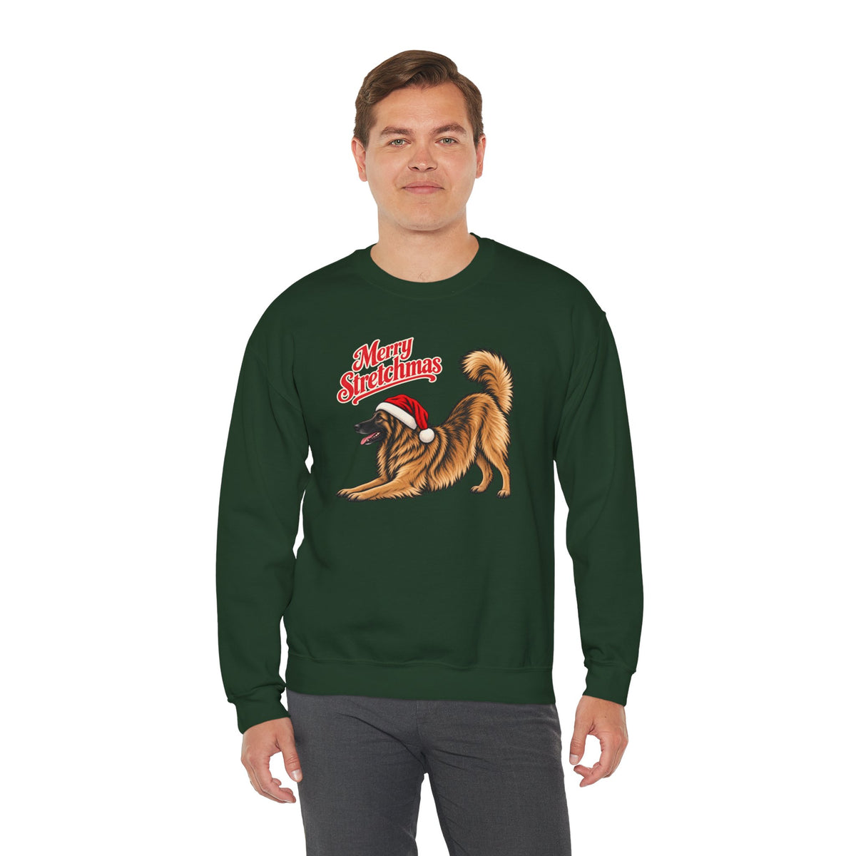 Belgian Tervuren Christmas Sweatshirt | Merry Stretchmas