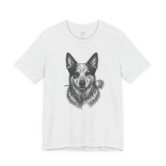 Australian Cattle Dog Heeler Rose Collection T-Shirt