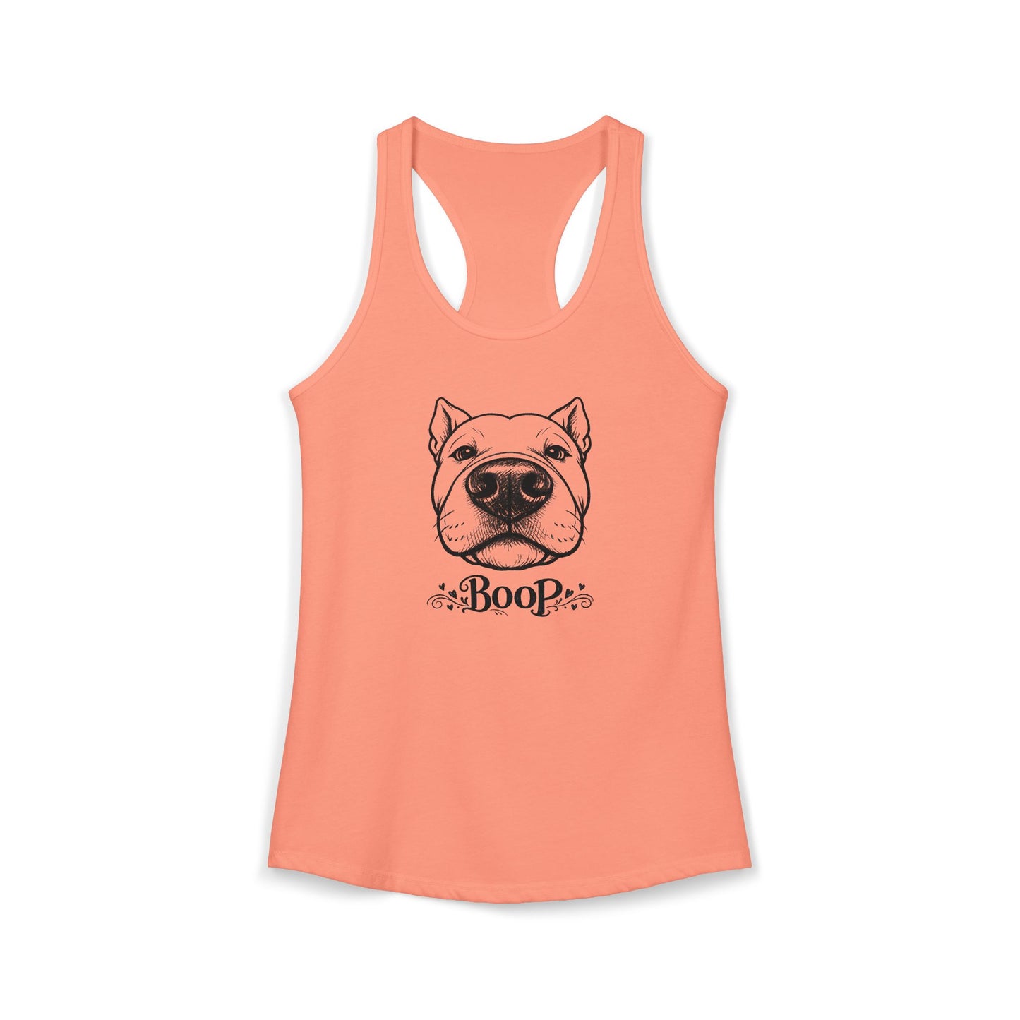 BOOP Pit Bull - Women's Racerback Tanktop (Cropped Ears)