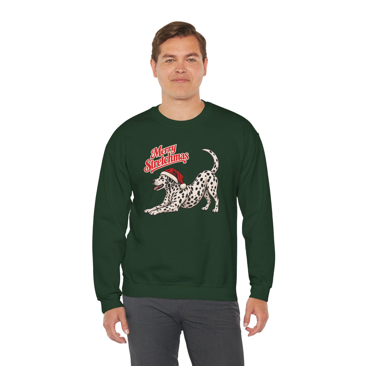 Dalmatian Christmas Sweatshirt | Merry Stretchmas