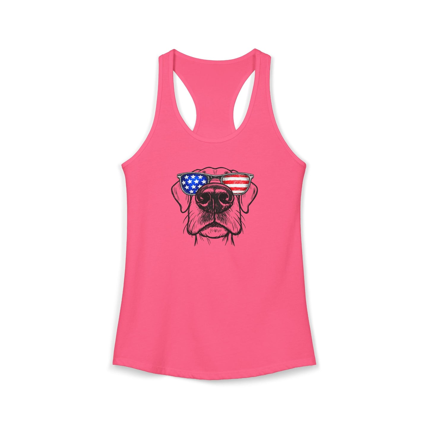Red, White & BOOP Great Dane - Women's Racerback Tanktop