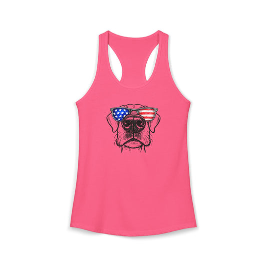 Red, White & BOOP Great Dane - Women's Racerback Tanktop