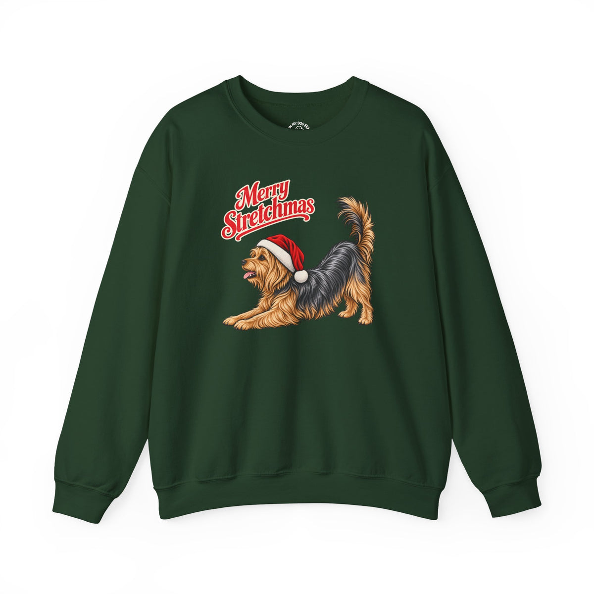 Yorkshire Terrier Christmas Sweatshirt | Merry Stretchmas