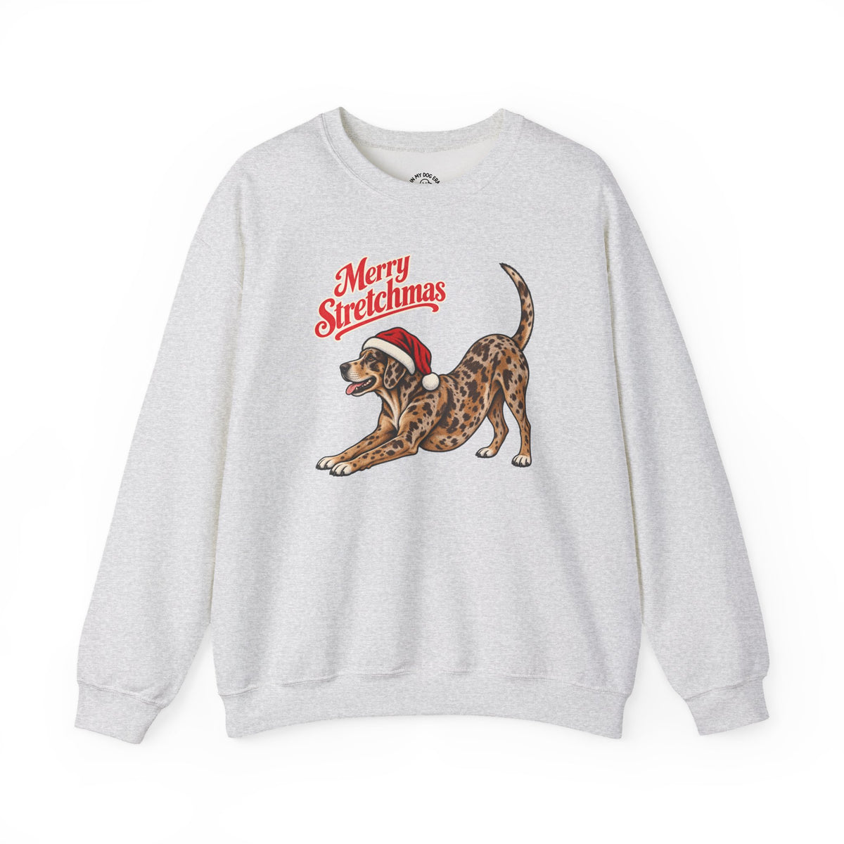 Catahoula Leopard Dog Christmas Sweatshirt | Merry Stretchmas
