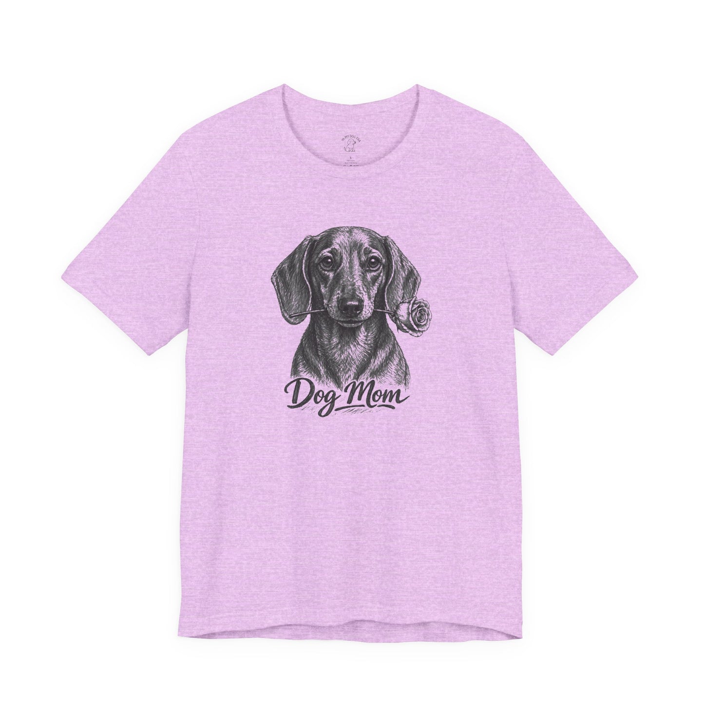 Dachshund Dog Mom T-Shirt (Rose Collection)