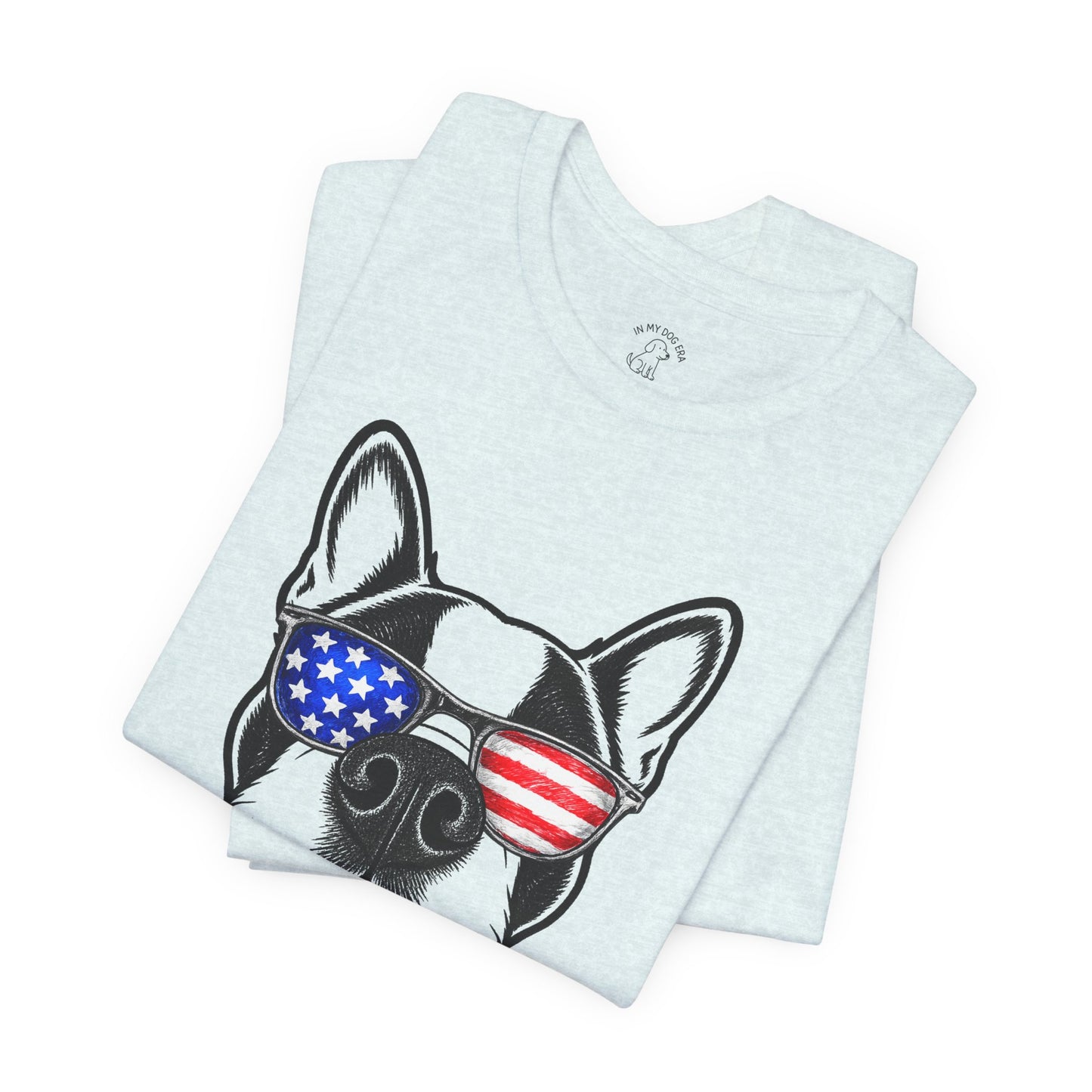 Red, White & BOOP Boston Terrier T-Shirt