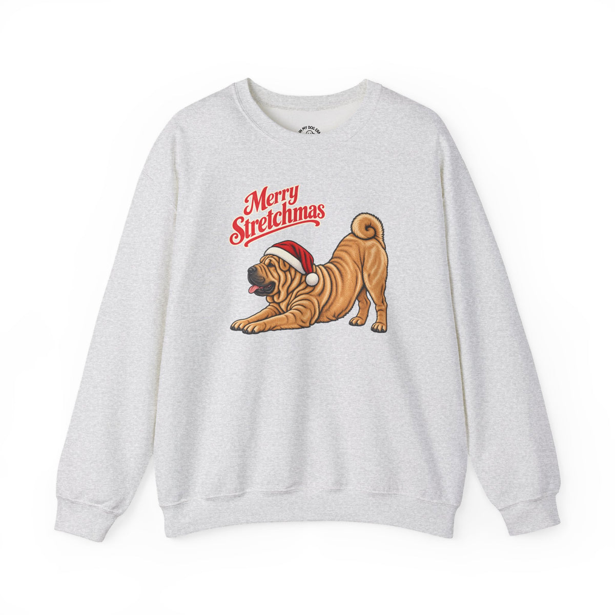 Shar Pei Christmas Sweatshirt | Merry Stretchmas