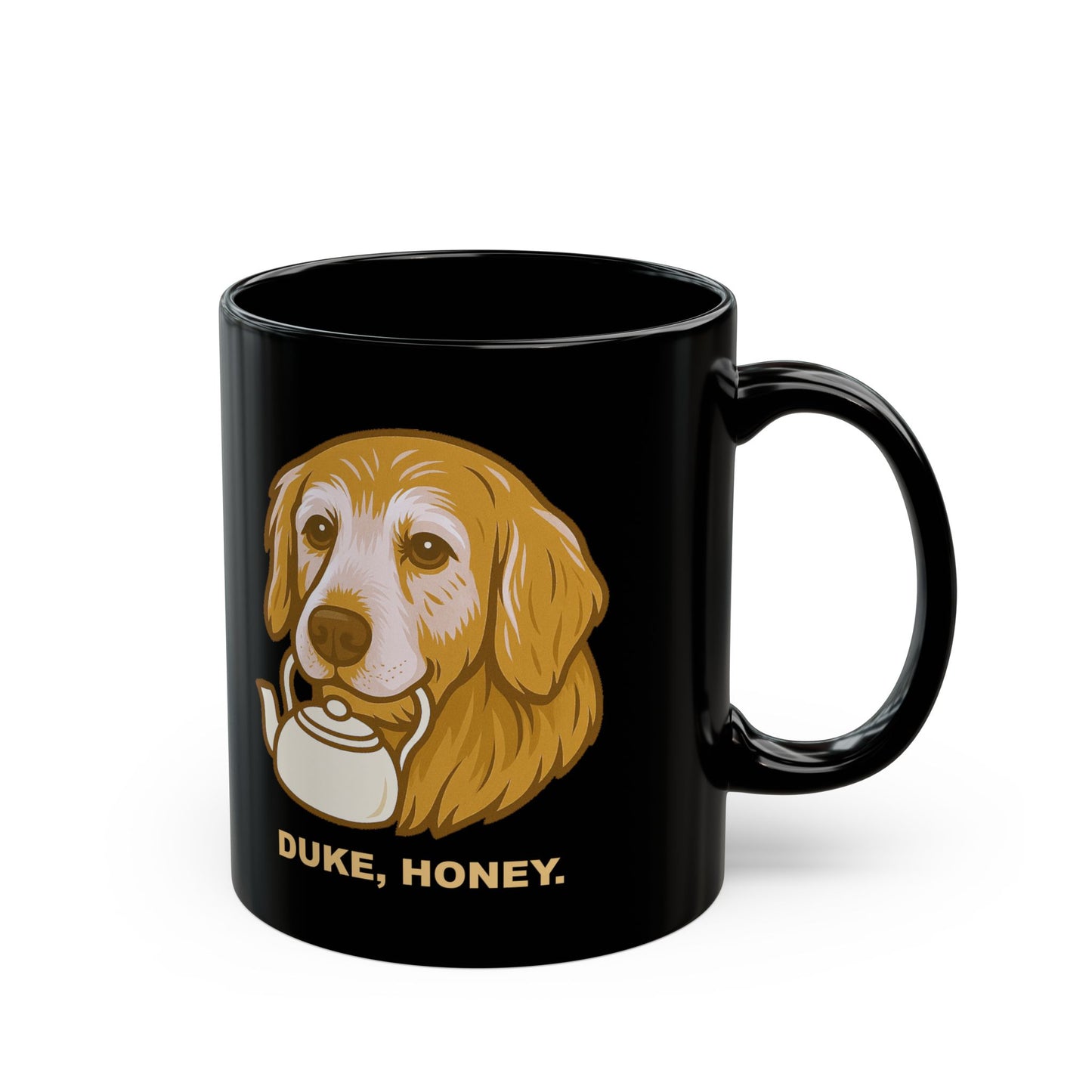 Duke, Honey Coffee Mug (Black)