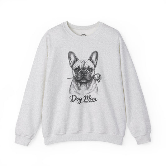 French Bulldog Dog Mom Sweatshirt (Rose Collection)