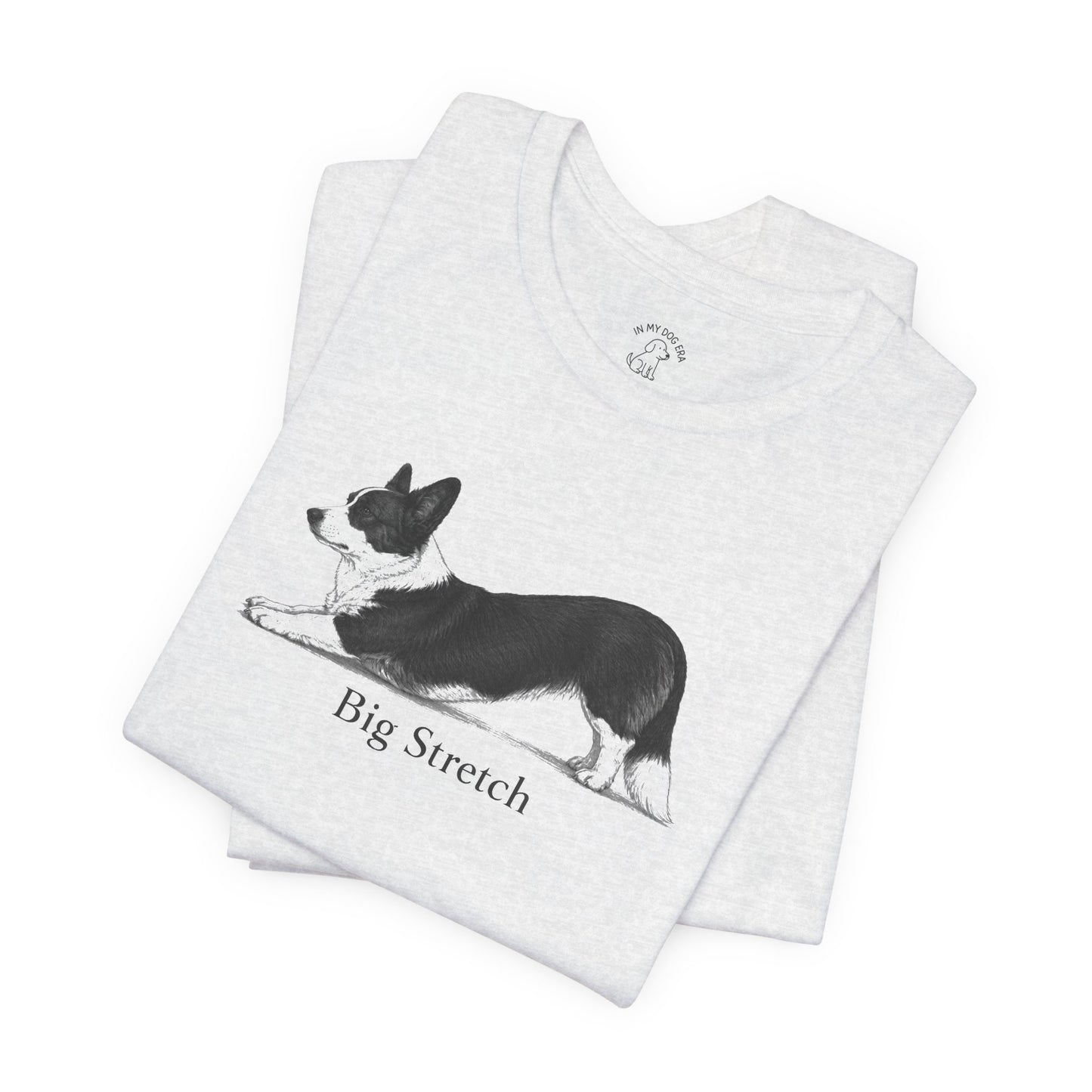 Big Stretch Corgi T-Shirt (Cardigan Welsh Corgi)