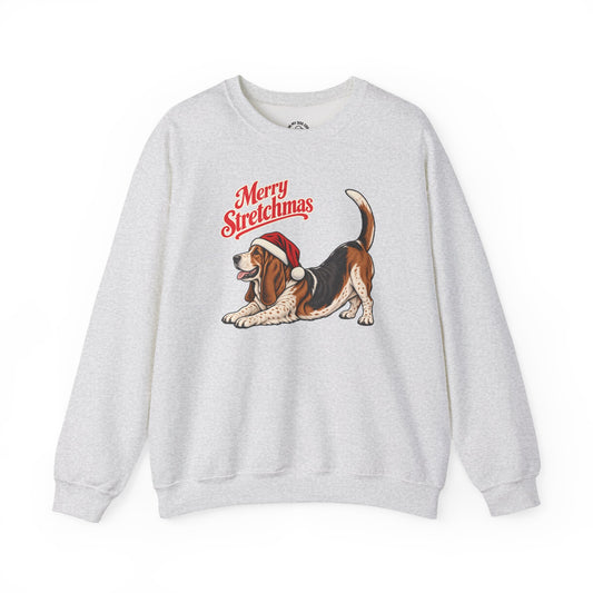 Basset Hound Christmas Sweatshirt | Merry Stretchmas