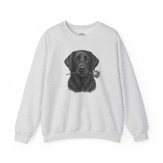 Black Labrador Retriever Rose Collection Sweatshirt