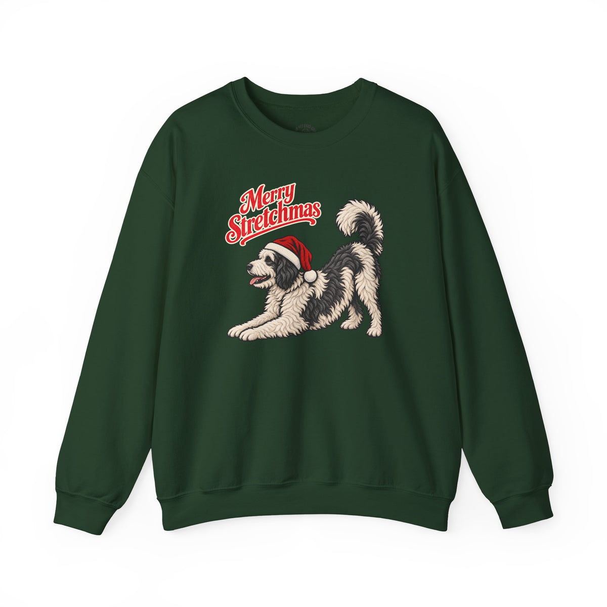 Sheepadoodle Christmas Sweatshirt | Merry Stretchmas