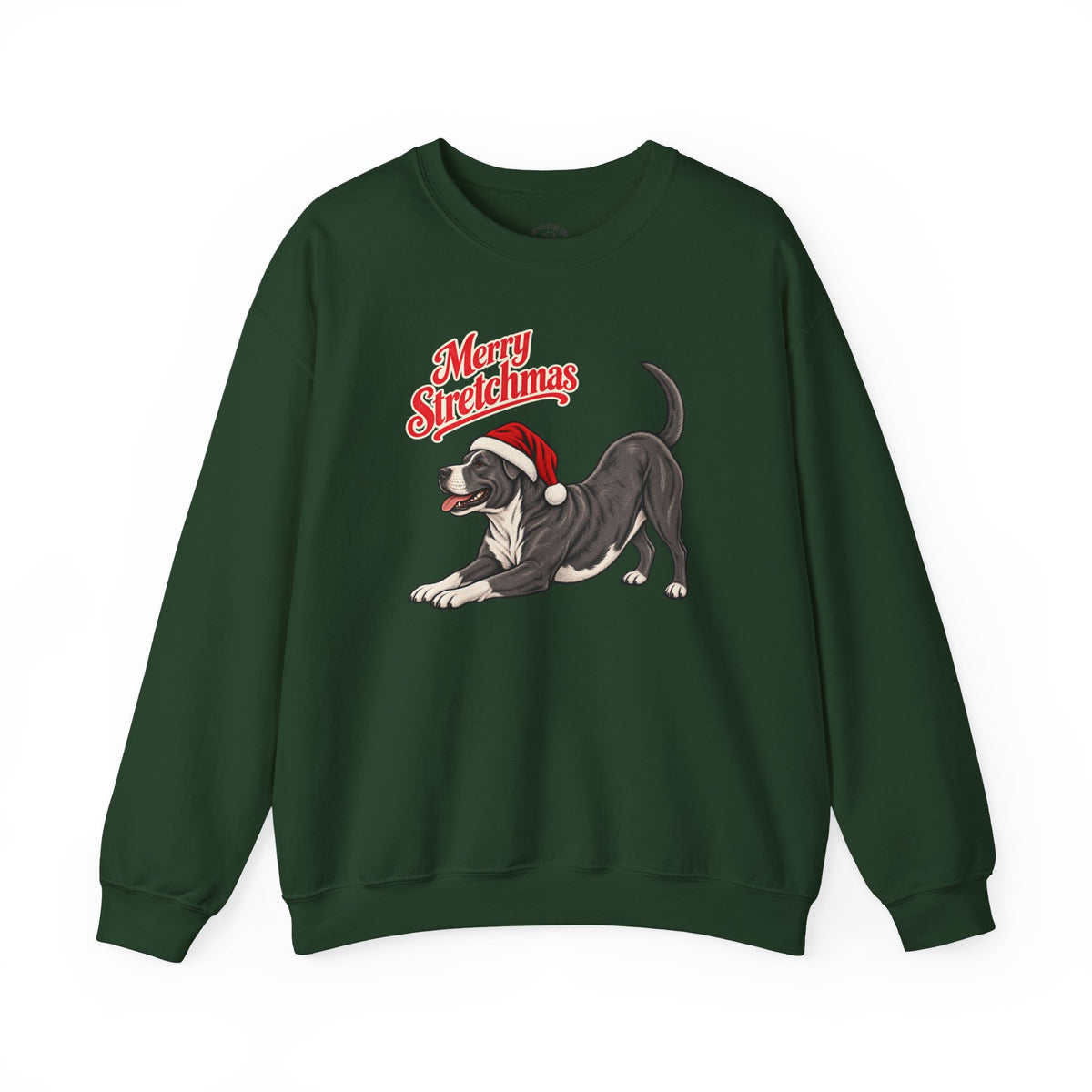 Pit Bull Christmas Sweatshirt | Merry Stretchmas