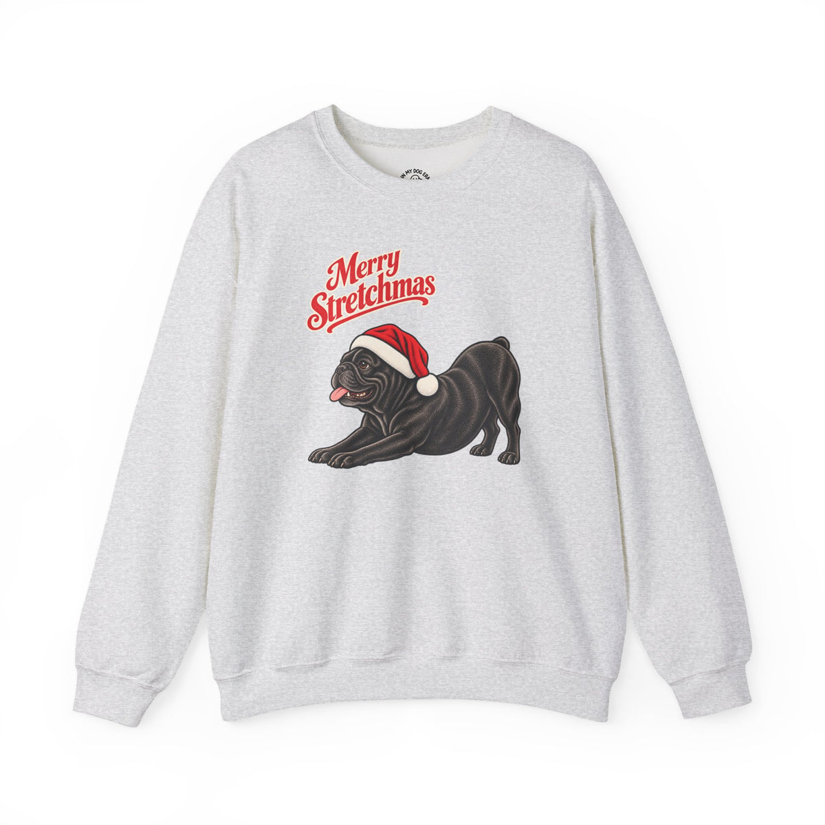 French Bulldog (Black) Christmas Sweatshirt | Merry Stretchmas