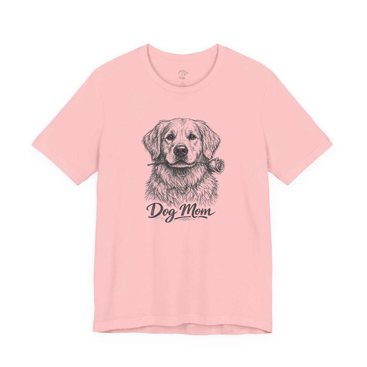 Golden Retriever Dog Mom T-Shirt (Rose Collection)