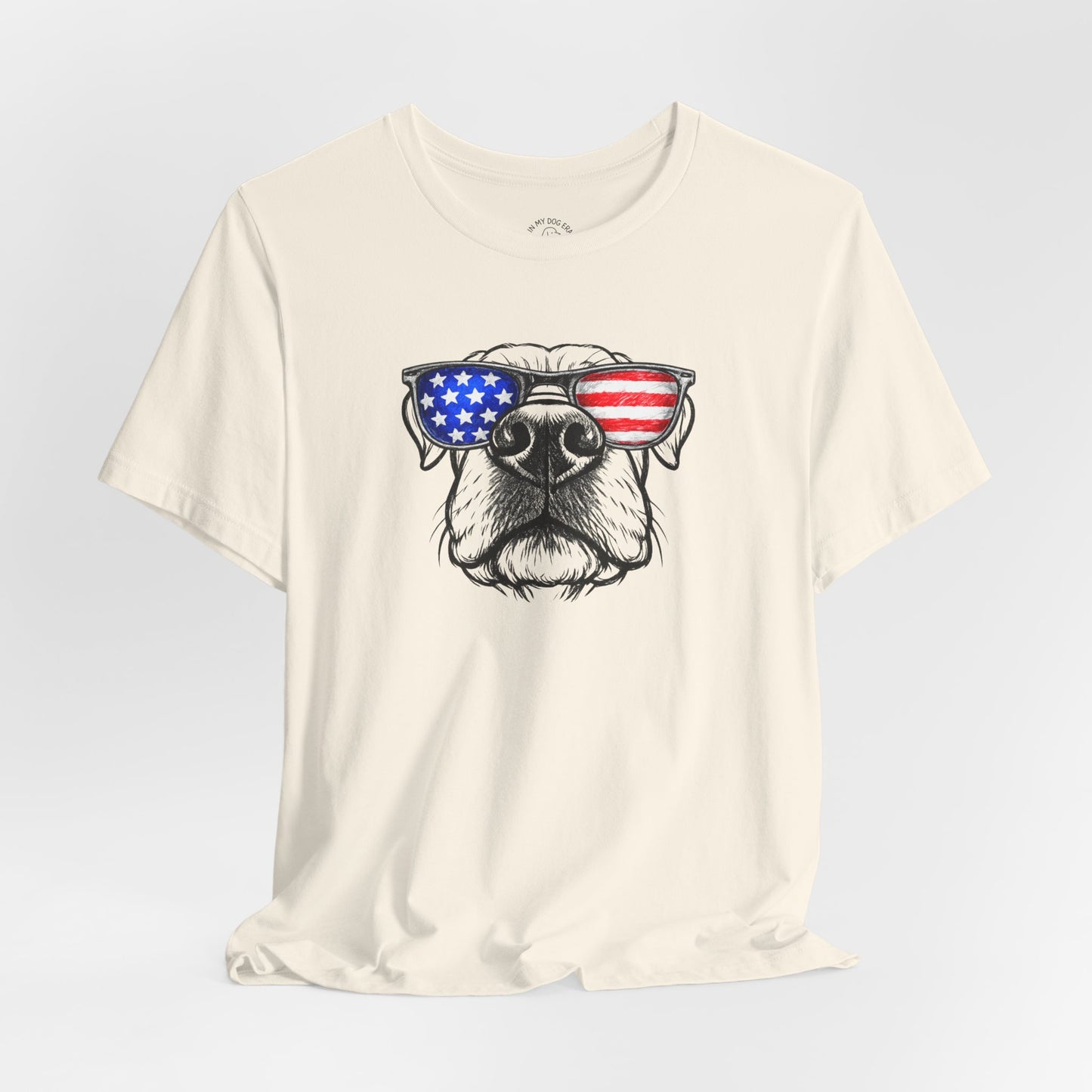 Red, White & BOOP Cane Corso T-Shirt (Natural Ears)