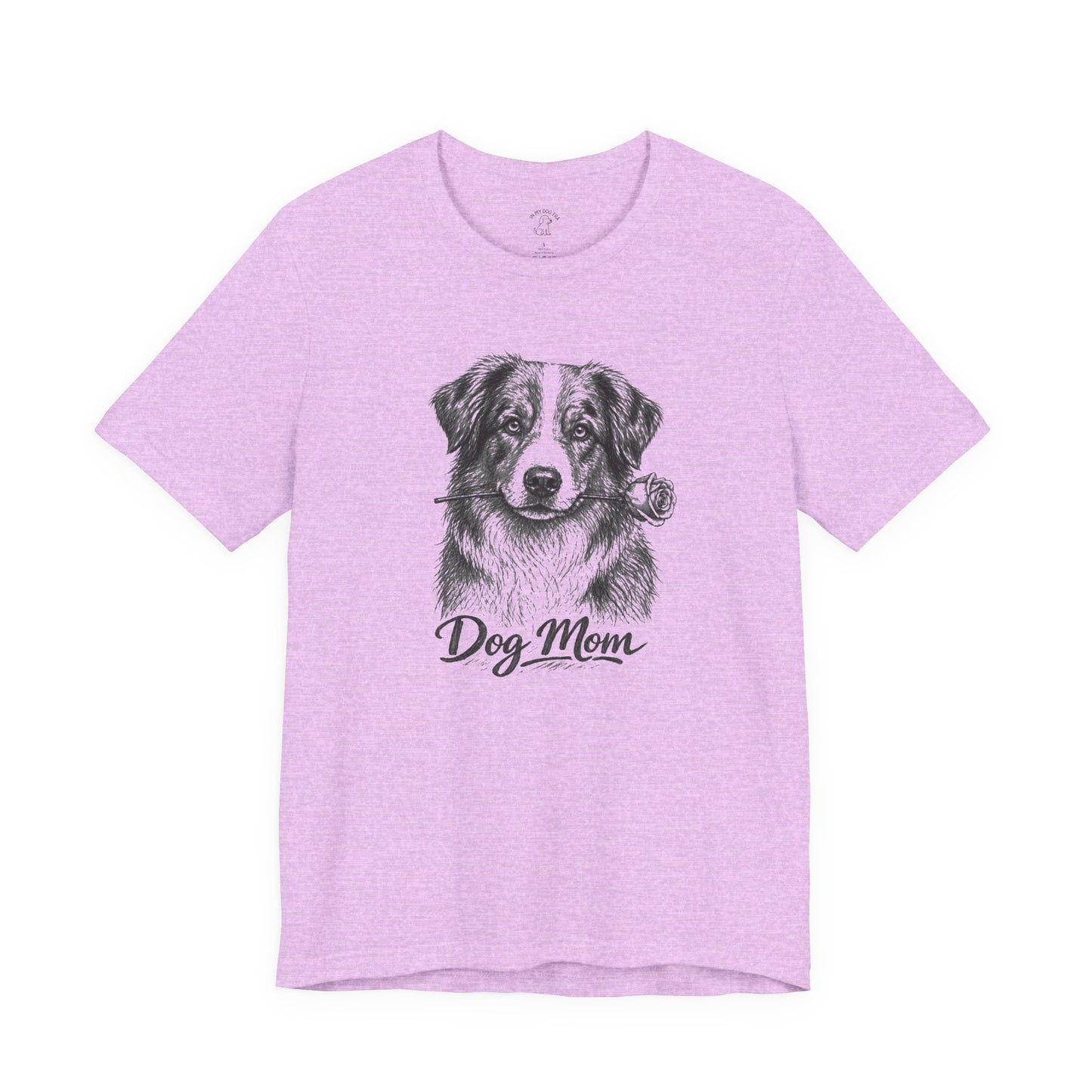 Australian Shepherd Dog Mom T-Shirt (Rose Collection)