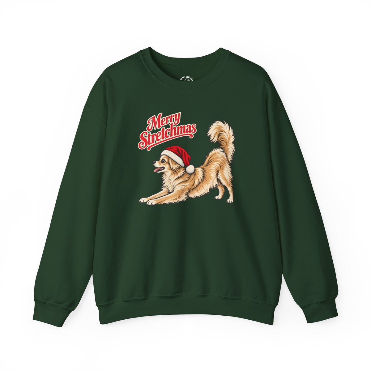 Long-haired Chihuahua Christmas Sweatshirt | Merry Stretchmas