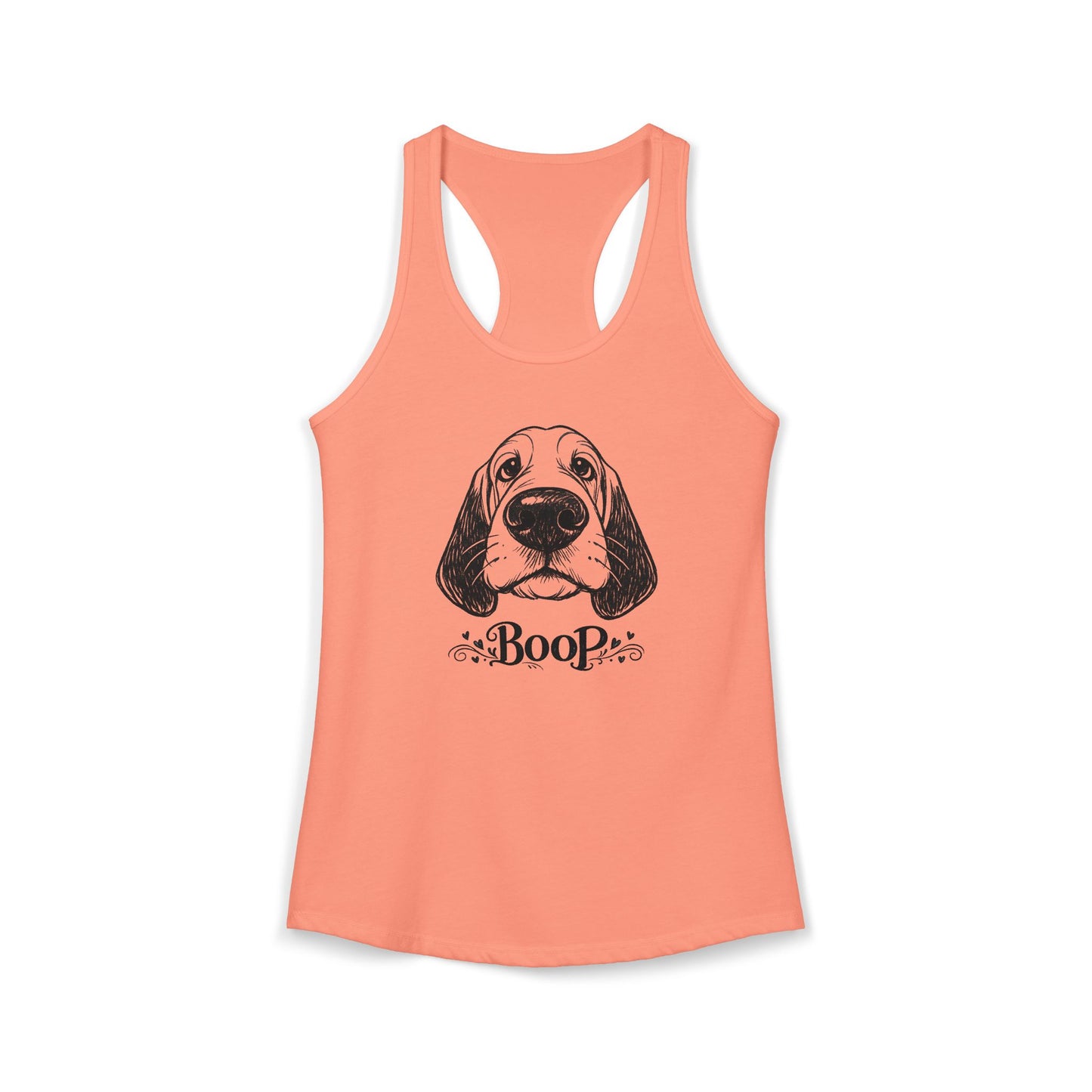 BOOP Basset Hound - Women's Racerback Tanktop