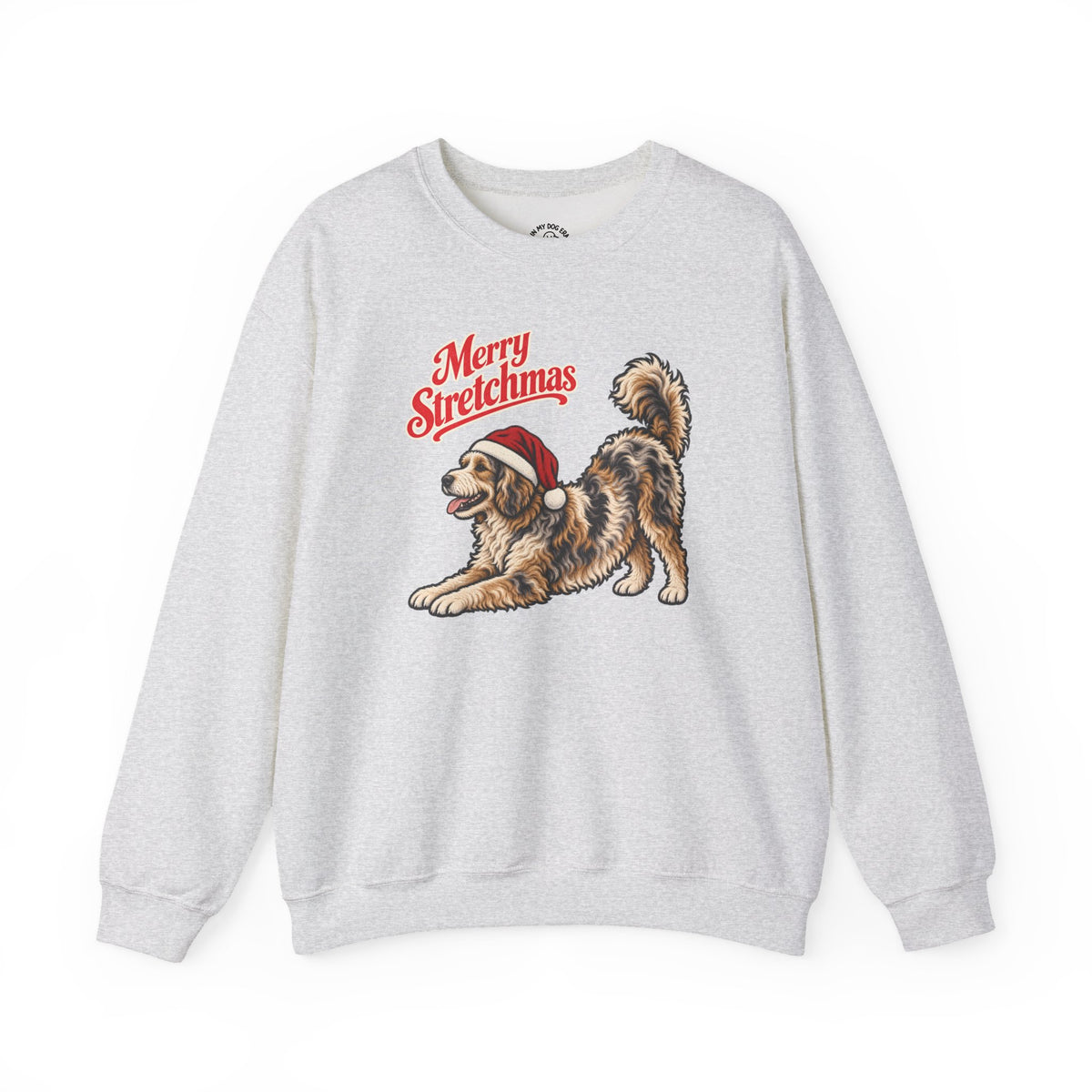 Aussiedoodle Christmas Sweatshirt | Merry Stretchmas