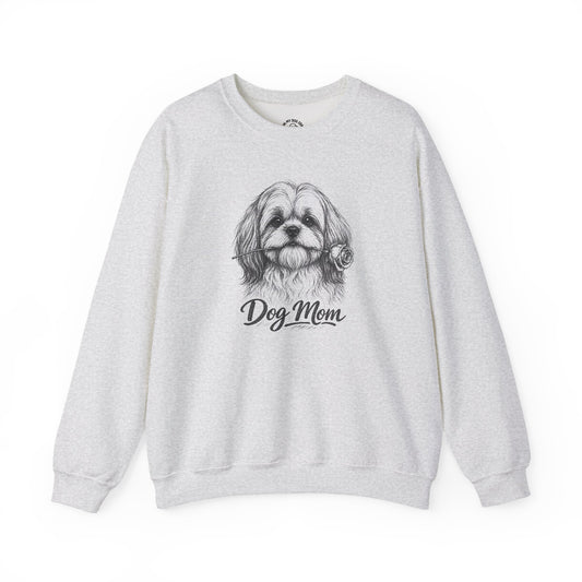 Shih Tzu Dog Mom Sweatshirt (Rose Collection)