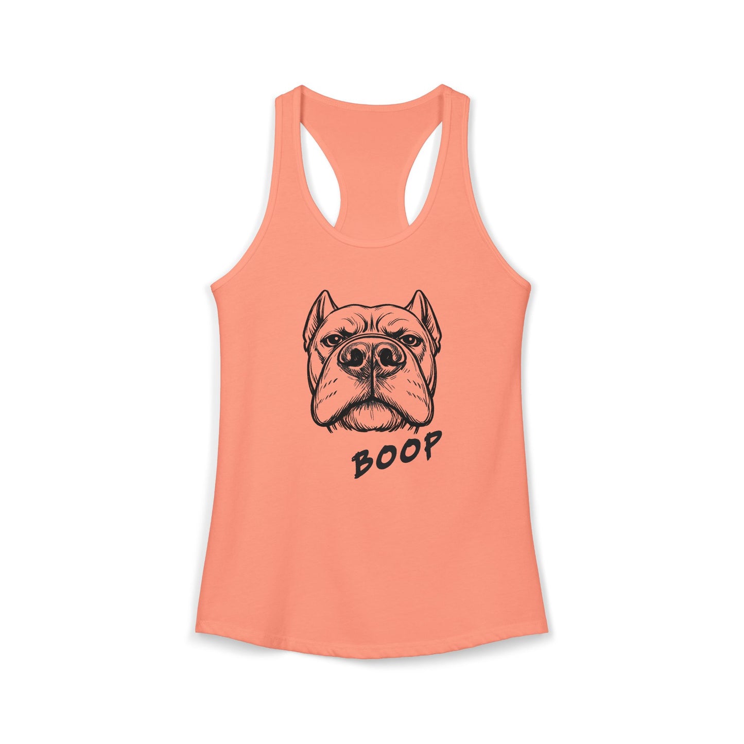 BOOP Classic - Cane Corso - Women's Racerback Tanktop (Cropped Ears)