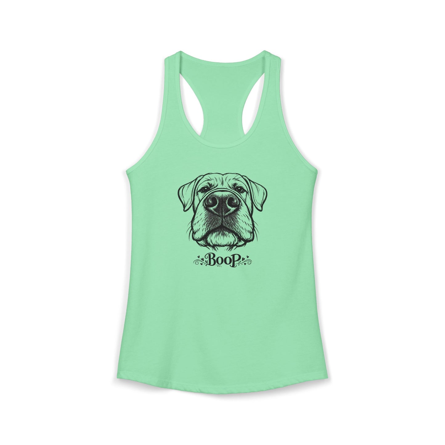 BOOP Cane Corso - Women's Racerback Tanktop (Natural Ears)