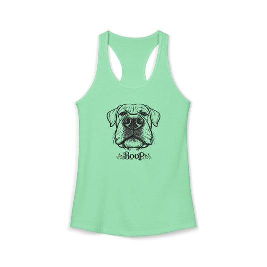 BOOP Cane Corso - Women's Racerback Tanktop (Natural Ears)
