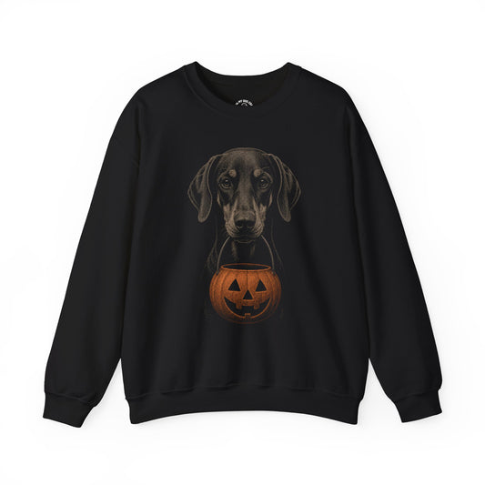 Doberman Halloween Sweatshirt – Boop or Treat (Natural Ears)
