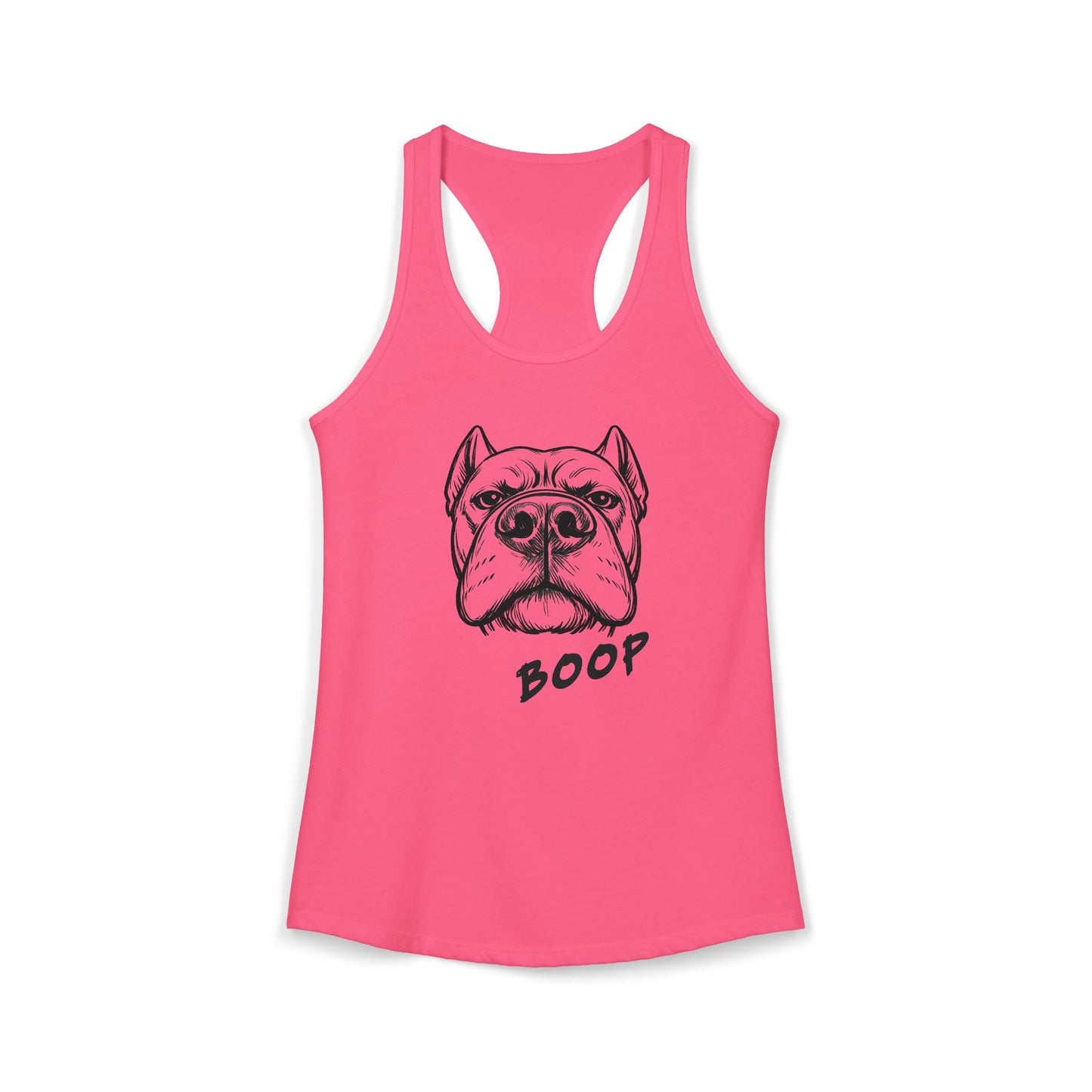 BOOP Classic - Cane Corso - Women's Racerback Tanktop (Cropped Ears)
