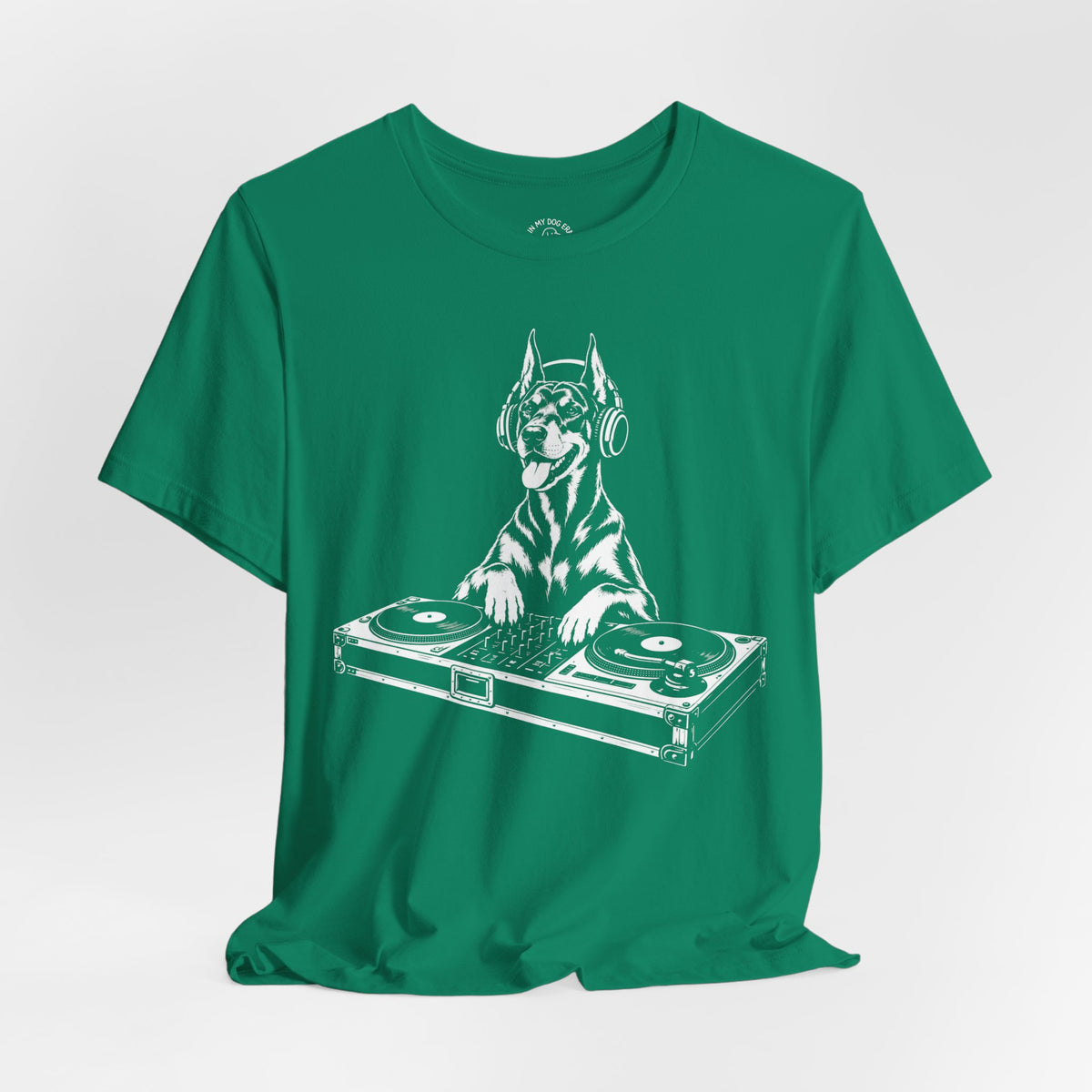 Doberman Pinscher DJ T-Shirt (Cropped Ears)