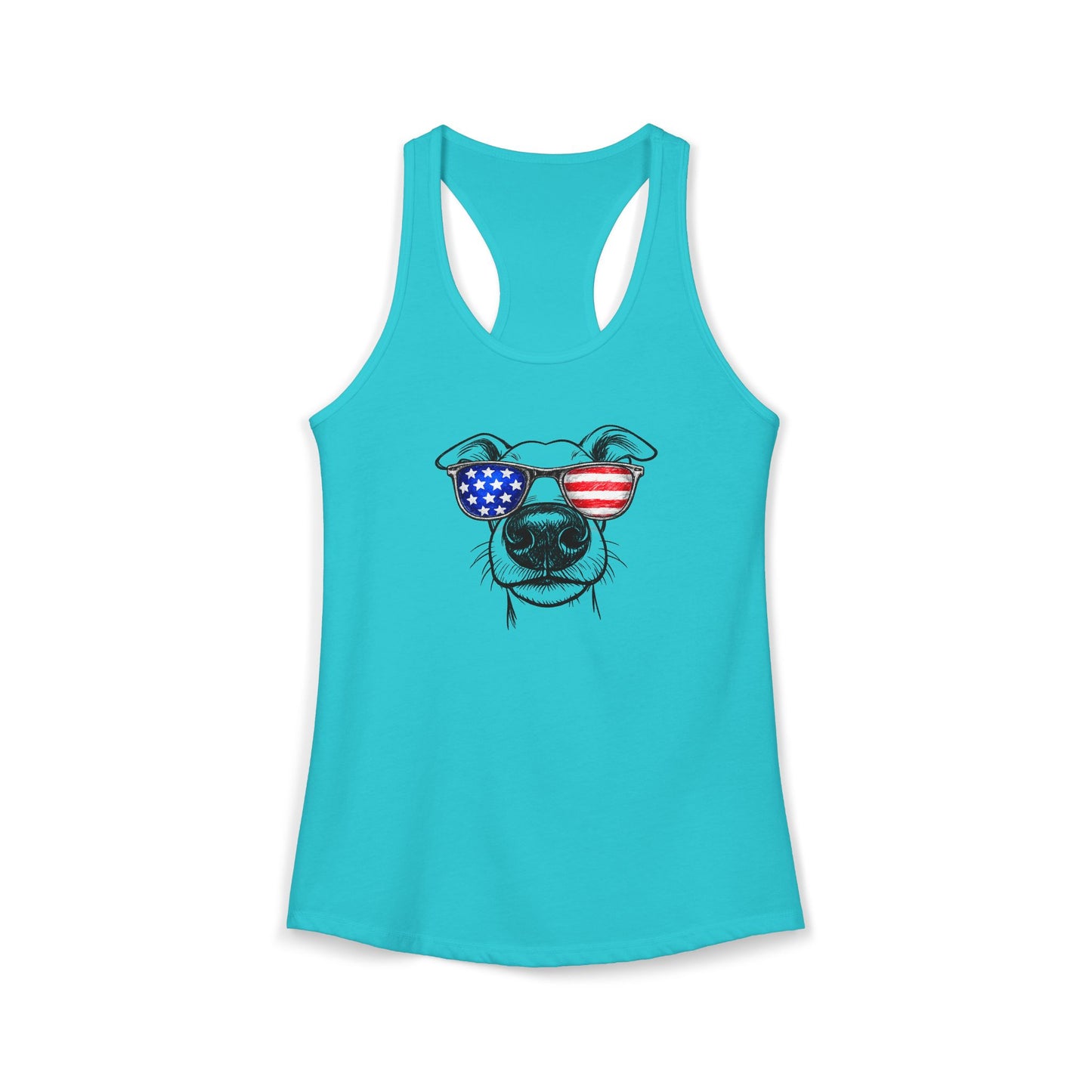 Red, White & BOOP Greyhound - Women's Racerback Tanktop