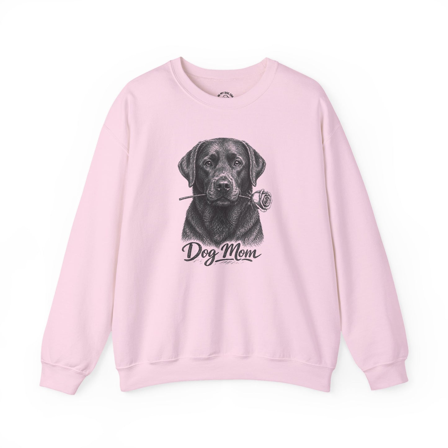 Chocolate Labrador Retriever Dog Mom Sweatshirt (Rose Collection)