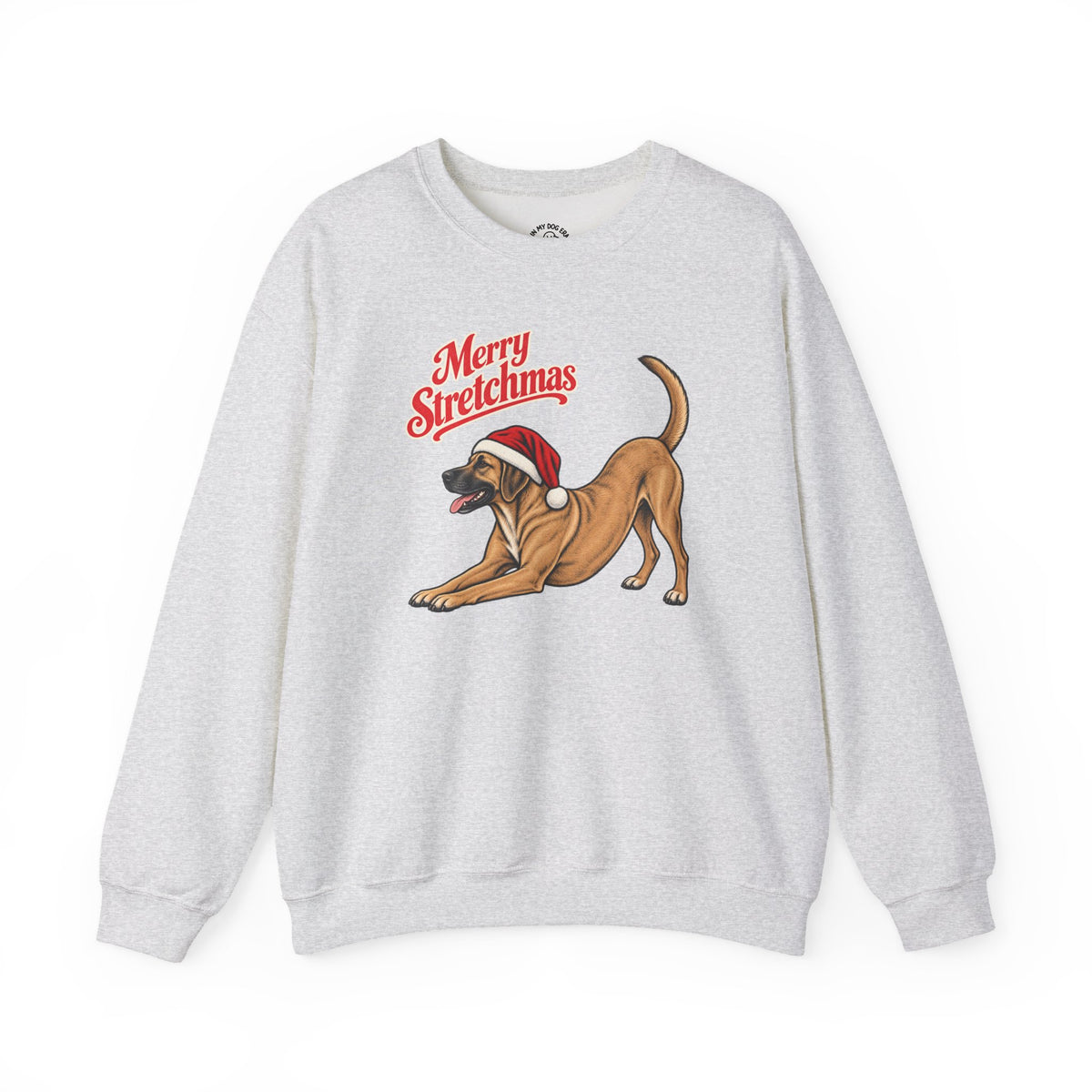 Black Mouth Cur Christmas Sweatshirt | Merry Stretchmas